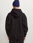 AIR SPACE Oversize Hoodie, Black product photo View 03 S