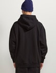 AIR SPACE Oversize Hoodie, Black product photo View 03 S