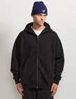 AIR SPACE Oversize Hoodie, Black product photo View 06 S