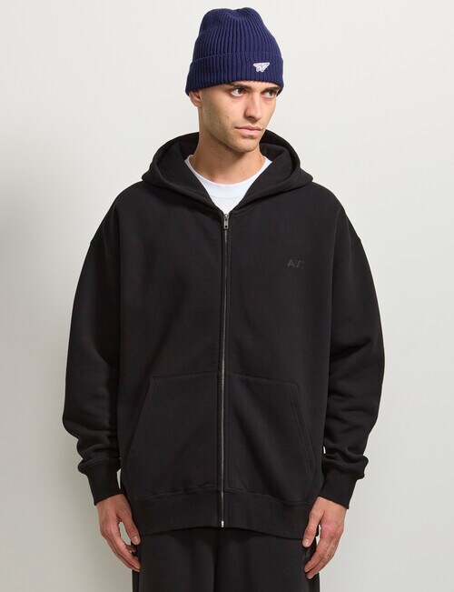 AIR SPACE Oversize Hoodie, Black product photo View 06 L