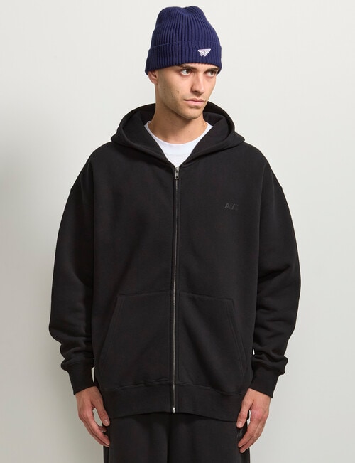 AIR SPACE Oversize Hoodie, Black product photo View 06 L