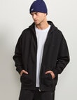 AIR SPACE Oversize Hoodie, Black product photo View 08 S