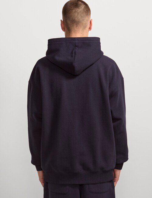 AIR SPACE Oversize Zip Up Hoodie, Navy product photo View 03 L