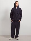 AIR SPACE Oversize Zip Up Hoodie, Navy product photo View 04 S