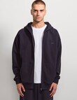 AIR SPACE Oversize Zip Up Hoodie, Navy product photo View 06 S