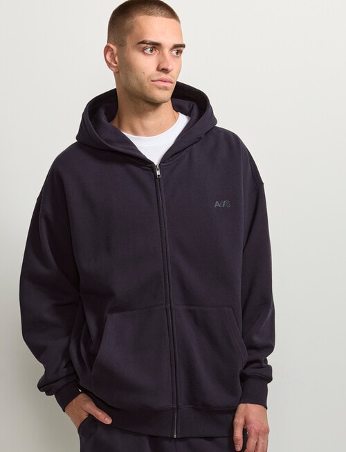 AIR SPACE Oversize Hoodie, Navy product photo View 02 L