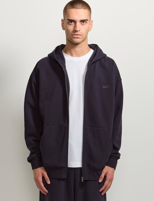 AIR SPACE Oversize Hoodie, Navy product photo View 06 L