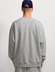 AIR SPACE Oversize Crew Pullover, Grey product photo View 03 S