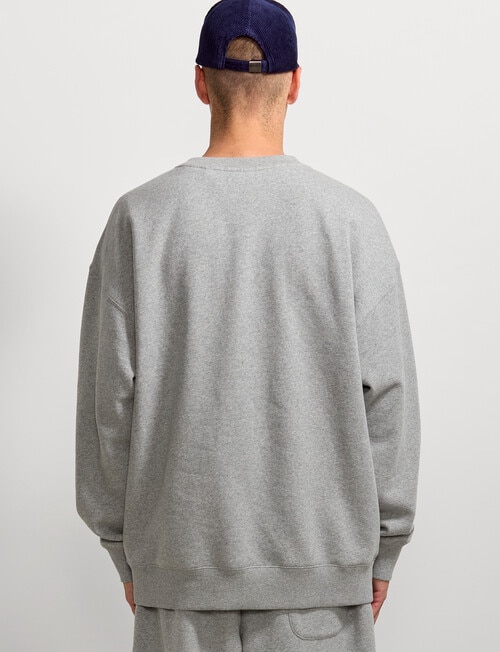 AIR SPACE Oversize Crew Pullover, Grey product photo View 03 L