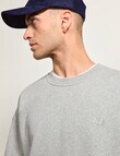 AIR SPACE Oversize Crew Pullover, Grey product photo View 04 S