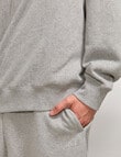 AIR SPACE Oversize Crew Pullover, Grey product photo View 06 S