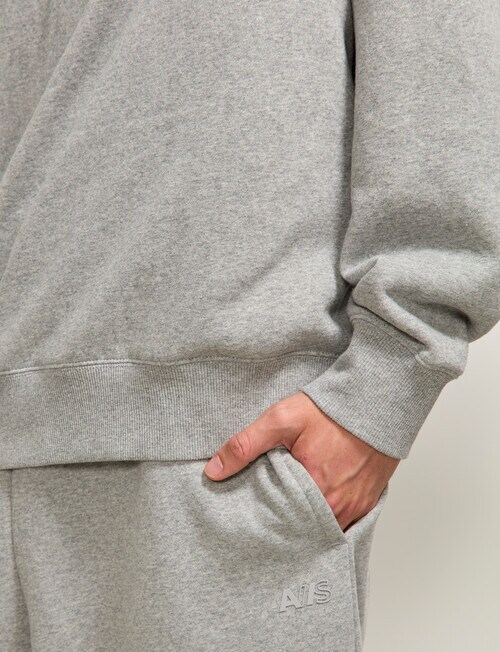 AIR SPACE Oversize Crew Pullover, Grey product photo View 06 L