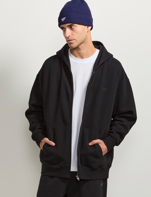 AIR SPACE Oversize Hoodie, Black product photo View 08 L