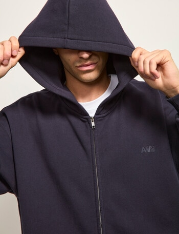 AIR SPACE Oversize Hoodie, Navy product photo