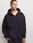 AIR SPACE Oversize Zip Up Hoodie, Navy product photo View 02 S