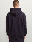 AIR SPACE Oversize Zip Up Hoodie, Navy product photo View 03 S