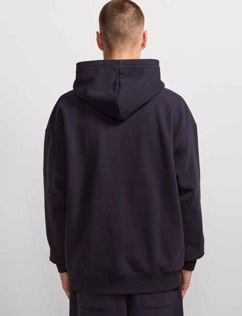 AIR SPACE Oversize Zip Up Hoodie, Navy product photo View 03 L
