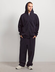 AIR SPACE Oversize Zip Up Hoodie, Navy product photo View 04 S