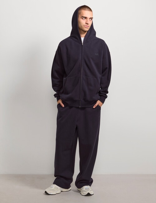AIR SPACE Oversize Zip Up Hoodie, Navy product photo View 04 L