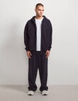 AIR SPACE Oversize Zip Up Hoodie, Navy product photo View 07 S