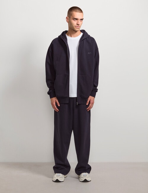 AIR SPACE Oversize Zip Up Hoodie, Navy product photo View 07 L