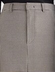 Mineral Check Ash Mini Skirt, Black Ecru product photo View 05 S