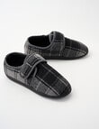 Chisel Velco Check Slipper, Grey & Black product photo
