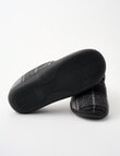 Chisel Velco Check Slipper, Grey & Black product photo View 03 S