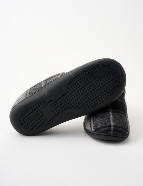Chisel Velco Check Slipper, Grey & Black product photo View 03 L
