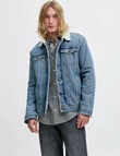 Jack & Jones College Wool Blend Bomber, Denim product photo