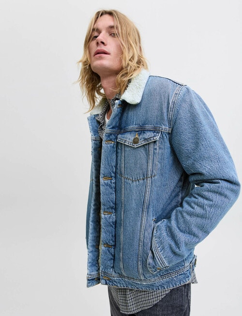 Jack & Jones College Wool Blend Bomber, Denim product photo View 04 L