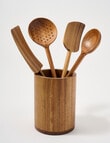 Stevens Montreal Acacia Utensil Holder product photo View 04 S