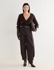 State of play Aria Wrap Mohair Blend Sweater, Milk Chocolate product photo View 03 S