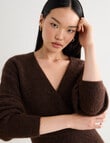 State of play Aria Wrap Mohair Blend Sweater, Milk Chocolate product photo View 04 S
