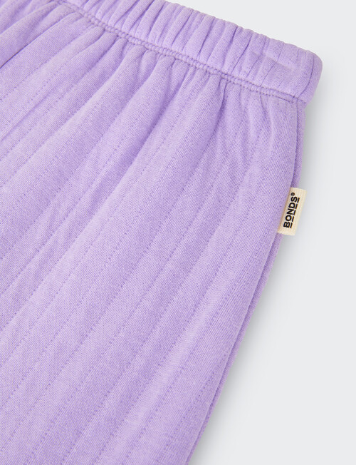 Bonds Violet Rules Quilted Pant, Purple product photo View 03 L