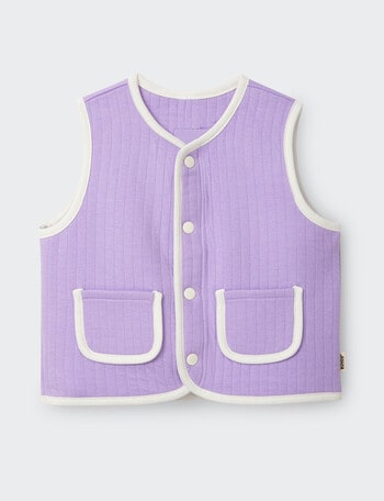 Bonds Violet Rules Quilted Vest, Purple product photo