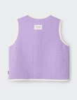 Bonds Violet Rules Quilted Vest, Purple product photo View 02 S