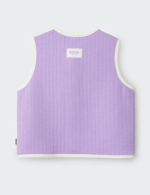 Bonds Violet Rules Quilted Vest, Purple product photo View 02 L