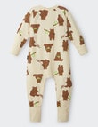 Bonds Barry The Bear Wondersuit Zippy, Beige & Brown product photo View 02 S