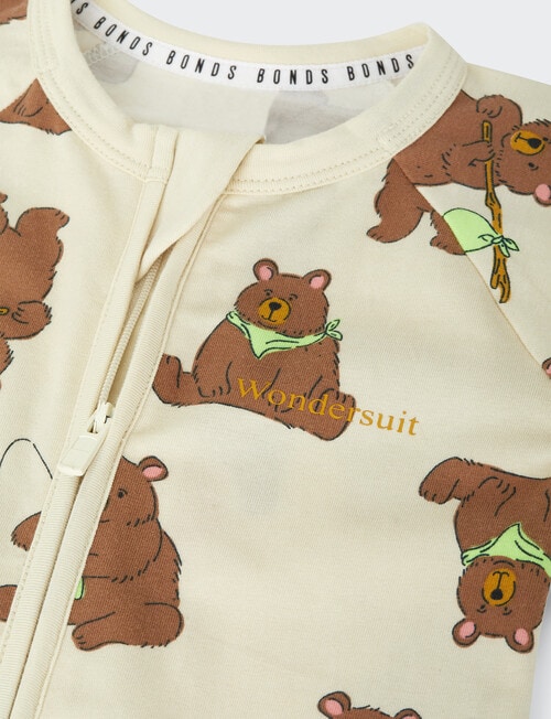 Bonds Barry The Bear Wondersuit Zippy, Beige & Brown product photo View 03 L