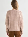 Zest Pretty Pointelle Cardigan, Dusty Blush product photo View 02 S