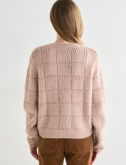 Zest Pretty Pointelle Cardigan, Dusty Blush product photo View 02 L