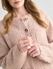 Zest Pretty Pointelle Cardigan, Dusty Blush product photo View 04 S
