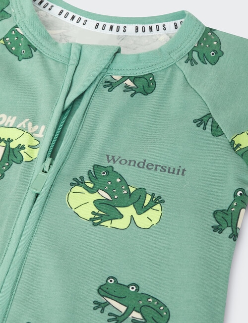 Bonds Stay Hoppy Wondersuit Zippy, Green product photo View 03 L