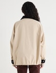 Zest Cotton Blend Cord Collar Jacket, Natural product photo View 02 S