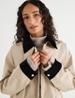 Zest Cotton Blend Cord Collar Jacket, Natural product photo View 04 S