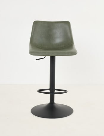 LUCA Furniture Nova Adjustable Counter Stool, Green product photo