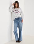Denim Republic Le Marais Sweatshirt, Grey Marle product photo View 03 S