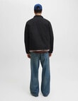 Jack & Jones College Wool Blend Bomber, Black product photo View 06 S