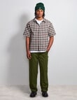 AIR SPACE Dad Check Shirt, Black product photo